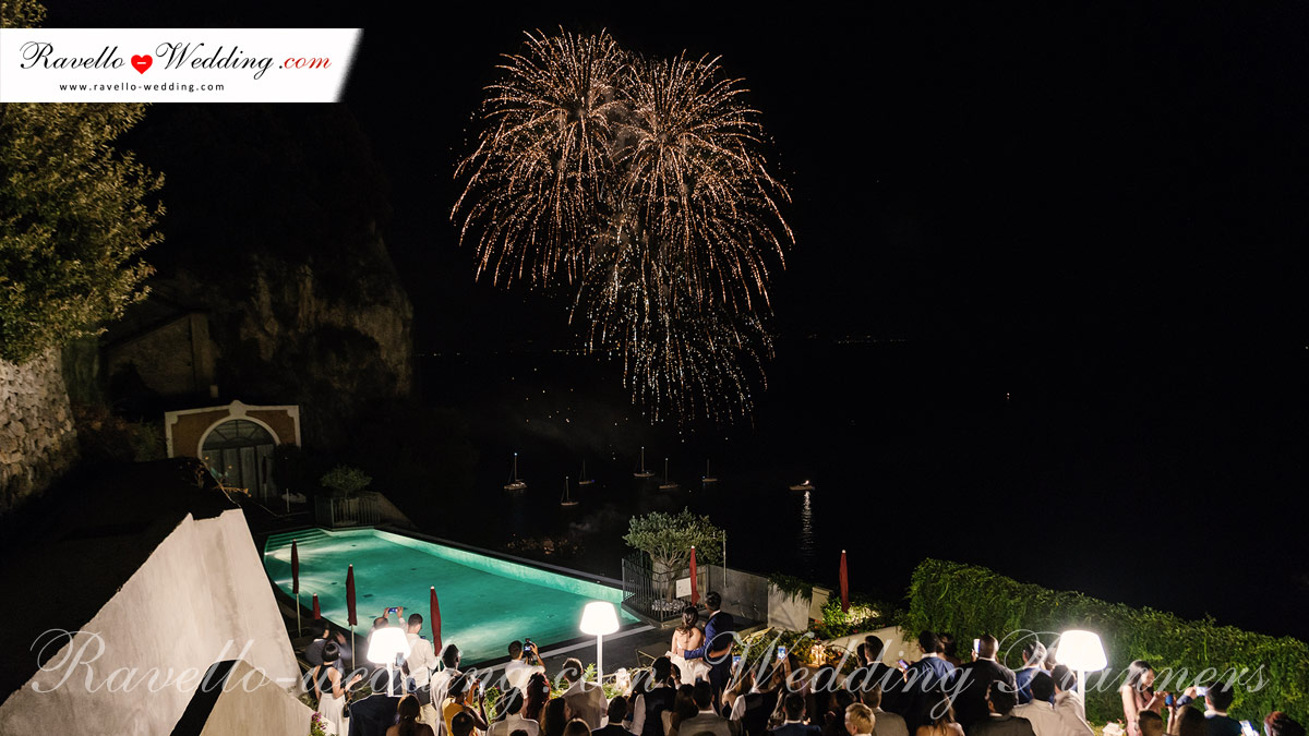 Amalfi coast wedding - Fireworks