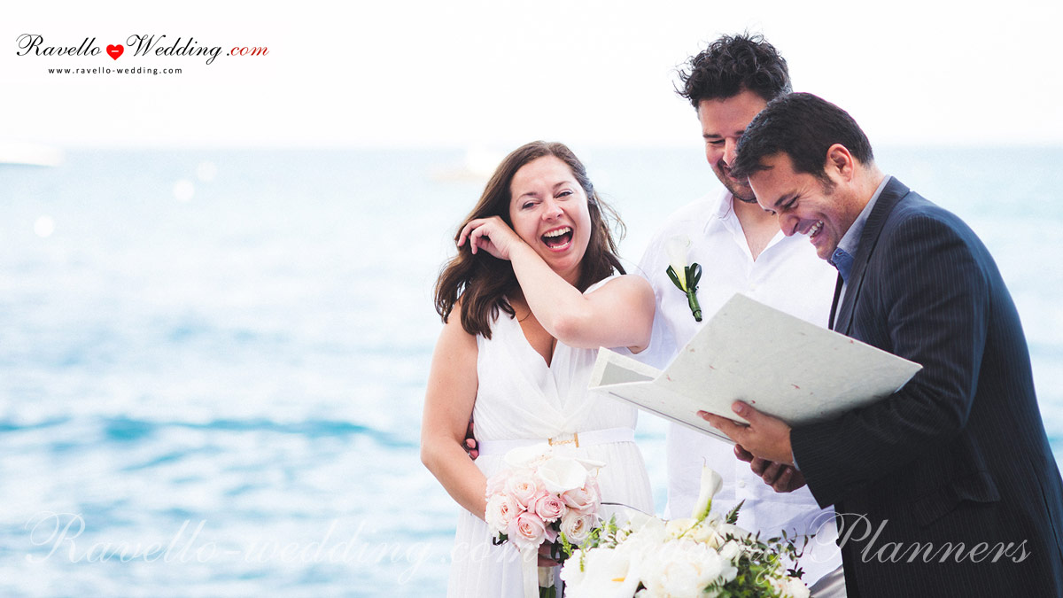 Positano beach wedding - Ceremony